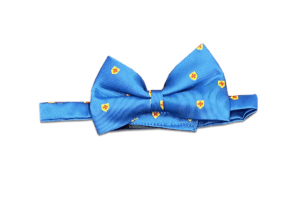 Nœud Papillon - Bleu Royal - Croix Dans Ecusson