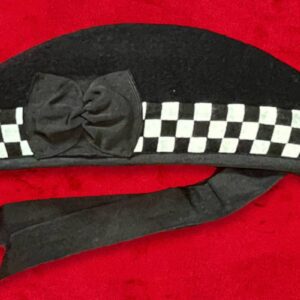 Couvre-chef Maitre Maçon REAA - Glengarry - Damier Noir Blanc - Coton mat – Taille 59 cm