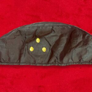 Couvre-chef RER - Noir - 3 Points dorés - Coton mat – Taille 60 cm