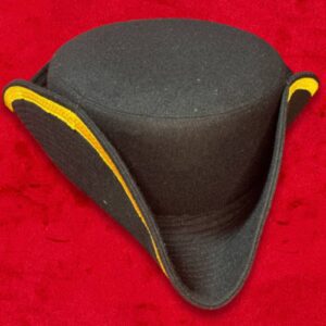 Couvre-chef - Tricorne - Broderies dorées - Coton mat – Taille 56 cm