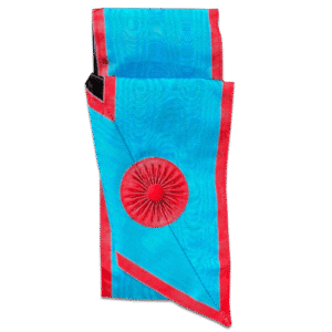 Cordon de Maître REAA - Rosasse Rouge - Broderie Machine - Taille 95*11 cm