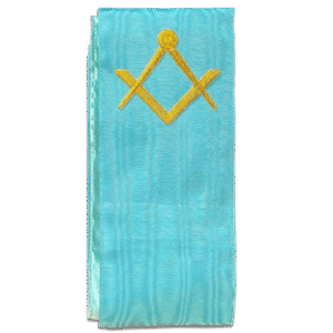 Cordon de Maître RFT - Equerre et Compas - Brodé main - Broderie Main - Taille 95*11 cm