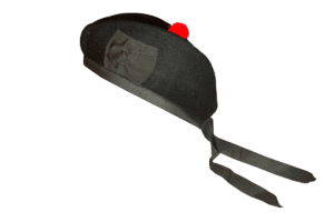 B J COUVRE CHEFS REAA GLENGARRY NOIR 2 PENDENTIFS