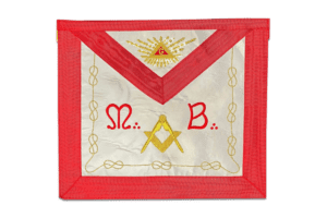 TABLIER MAITRE REAA MB ACACIA COMPAS EQUERRE DELTA G LACS AMOUR SOIE 2