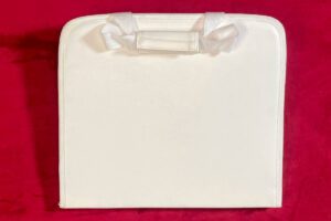 B J PORTE DECORS BLANC DOUBLE MANCHES SOUPLES LIEN SIMILI CUIR ZIP INTERIEUR NOIR 2