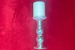 B J CHANDELABRE BOUGIE 9CM 6CM BLANCHE 7 14 CM