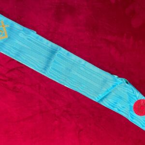 Cordon de Maître RF - Equerre et Compas - G - Brodé Main - Broderie Main - Taille 85*11 cm