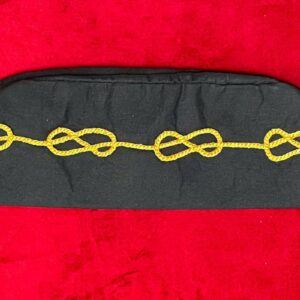 Couvre-chef REAA - Noir - Lacs d'Amour - Coton mat - Taille 59 cm