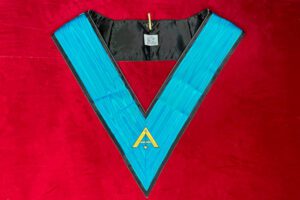 B J SAUTOIR COLLEGE D&RSQUO;OFFICIERS 1ER SURVEILLANT 4TH REAA DOS NOIR