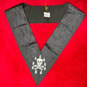 Sautoir Maître des Banquets - 4e - REAA - Broderie Main – Taille 53*2*11 cm - Haute Qualité