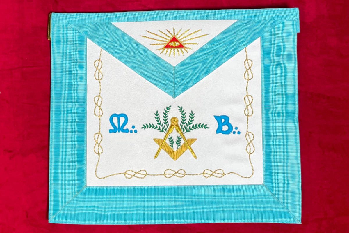 Tablier-Maitre-RFT-lacs-Mb-Compas-Equerre-é-Acacias-Delta TABLIER MAITRE RFT LACS MB COMPAS EQUERRE é ACACIAS DELTA