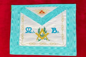 TABLIER MAITRE RFT SILK LACS MB COMPAS EQUERRE ACACIA DELTA DETTAIL