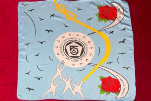 B J – FOULARD BLEU CIEL FNICC VIENNE 2023 2