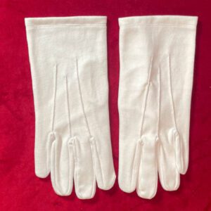 Gants maçonniques blancs Unis en coton supérieur